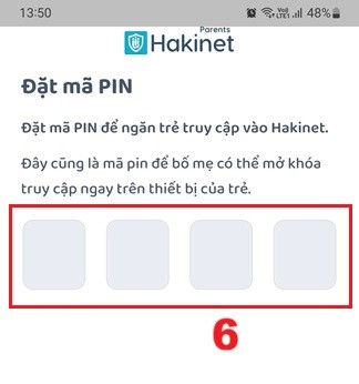 đặt mã pin